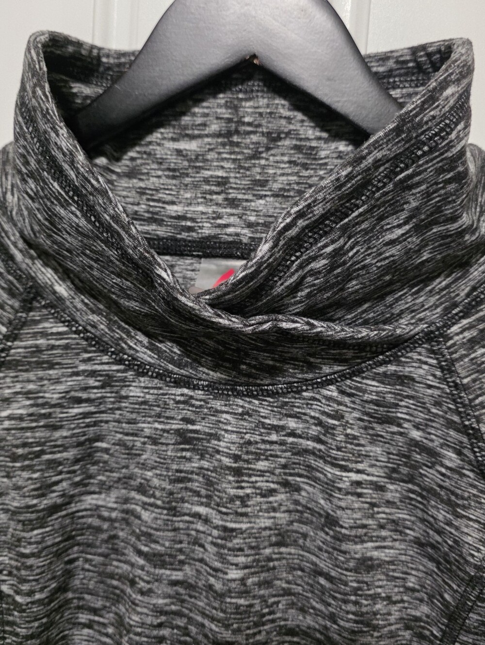 Gerry Womens Heathered Black/Gray  Performance Turtleneck PullOver Sweatshirt - Picture 8 of 12